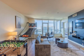 Cozy HighRise 23th Flr,Gym,Parking,Pool,W-D,Golf
